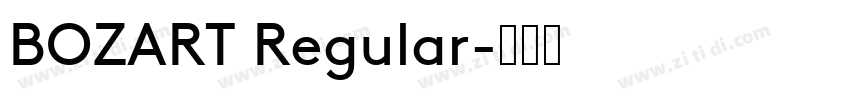 BOZART Regular字体转换